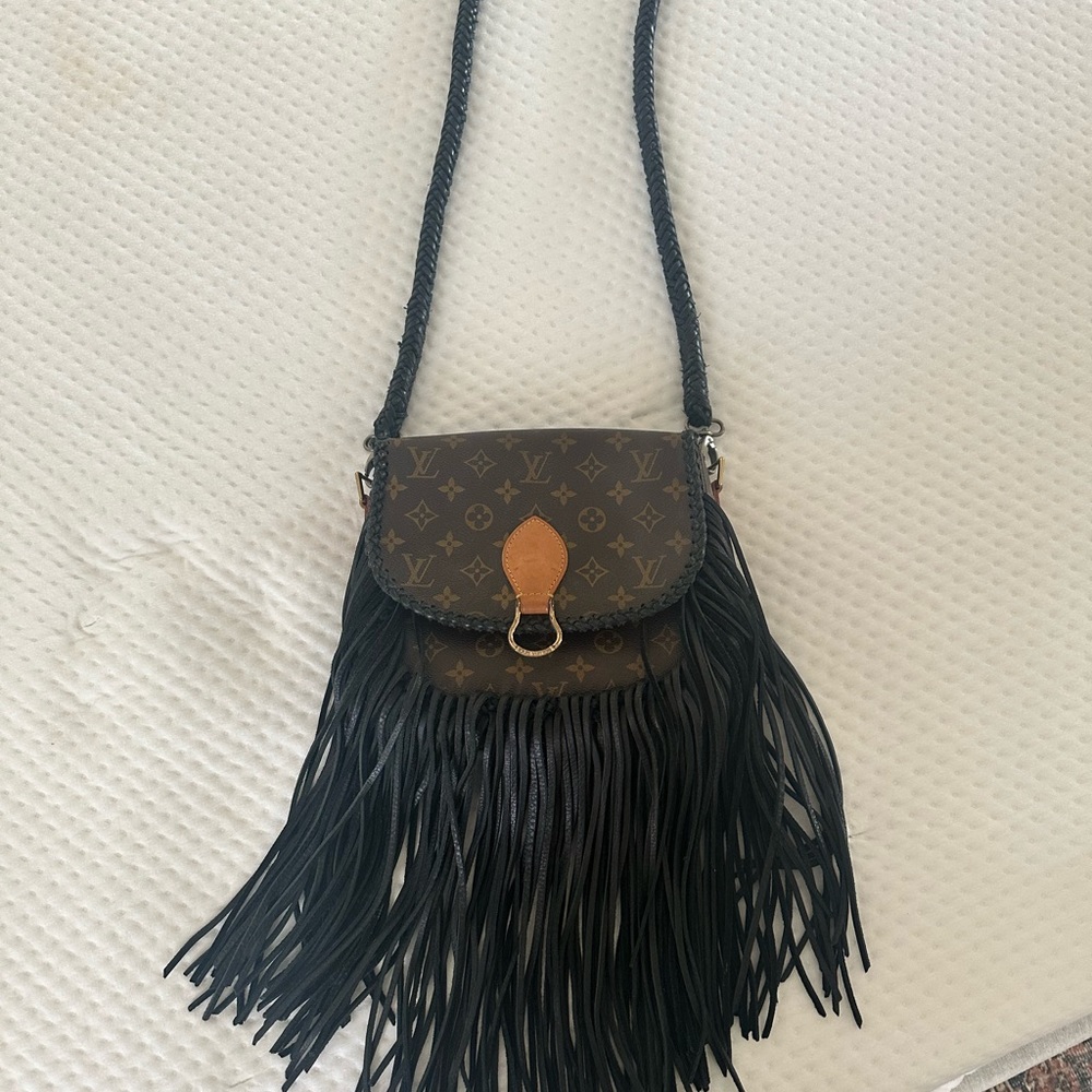 Louis Vuitton world traveler vintage boho fringe bag Large